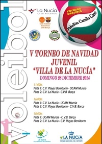 La Nucia cartel Torneo Voley Nav 2014