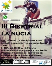 La Nucía cartel III biketrial