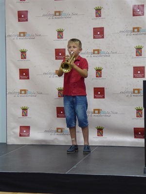 El alumno de trompeta Pere Martínez