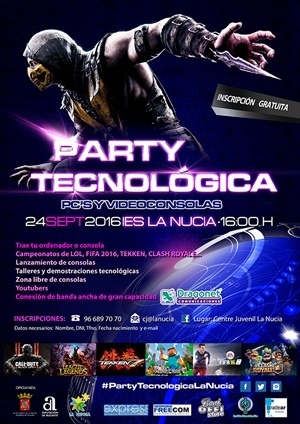 Cartel de la III Party Tecnológica de La Nucía