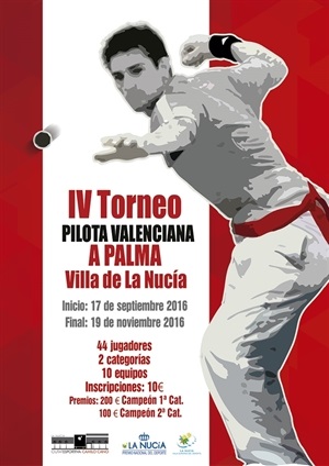 Cartel del IV Torneig de Pilota Valenciana