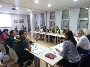 La reunión se ha celebrado en la Central de la Policía Local de La Nucía