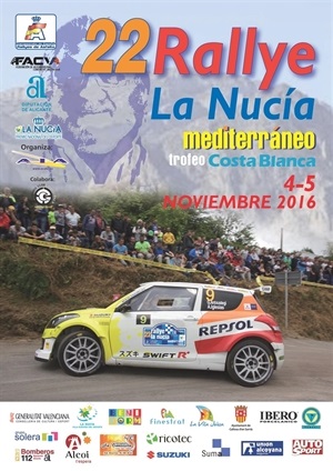 Cartel del Rallye de La Nucía- Costa Blanca