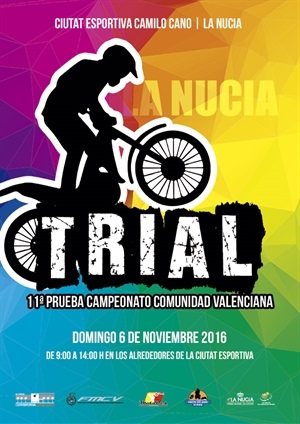 Cartel del Trial Autonómico del próximo domingo en La Nucía