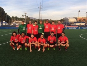 Equipo de Escayolas Álvarez de la Liga de Fútbol 7 de La Nucía