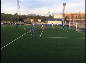 Los partidos de esta Liga de Fútbol 7 se desarrollan los sábados por la tarde en la Ciutat Esportiva Camilo Cano de La Nucía