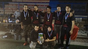 Equipo de Tercios Españoles de Murcia, ganador de la jornada en La Nucía de la II Levante Jugger League