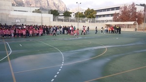 Simulacro de evacuación en el Colegio Sant Rafel de La Nucía