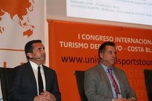 Bernabé Cano, alcalde de La Nucía en el Congreso Sports Tourist Summit Costa Blanca 2017 en el ADDA Alicante