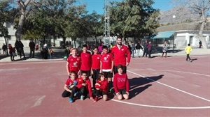 El Alevín "B" del Sporting Fútbol Sala compite en los Juegos Deportivos Escolares, entrenado por Marc Flores