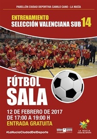 La Nucia Cartel Futbol Sala Seleccion autonomica 2017