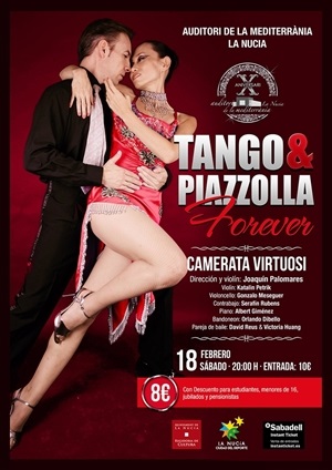 Cartel de la actuación  “Tango & Piazzolla Forever”