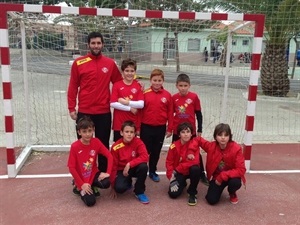 Equipo Alevín que participa en los Juegos Deportivos Escolares