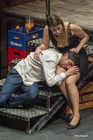 Una escena de la obra de Gaudint Teatre "Misántropo" , que llenó l'Auditori en 2016