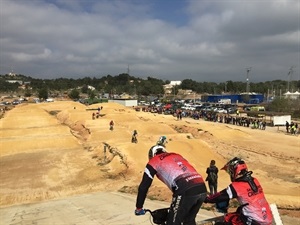 Zona de salida del Circuito de BMX de La Nucía