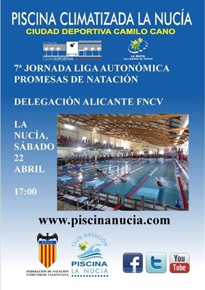 144 nadadores participarán este sábadp en la 7º Jornada de la Liga de Promesas que se nadará en la Piscina Climatizada Camilo Cano de La Nucía