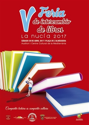 Cartel de la V Feria de Intercambio de Libros de La Nucía