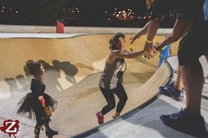 En el Skate Park se vivieron algunos de los momentos más divertidos de la noche