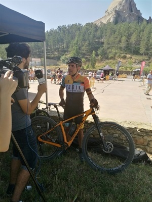 El ciclista nuciero del Gobik Factory Team fue entrevistado al finalizar la prueba