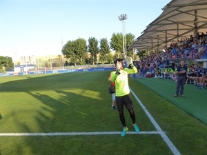 El portero Marcano fue el jugador más aplaudido en la presentación del CF La Nucía