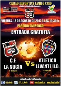 El C.F La Nucía juega esta tarde contra el Levante U.D de 3ª División