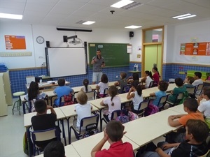 Inicio de las clases den el Colegio Público Sant Rafel
