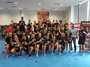 Los alumnos de la escuela de Kickboxing Sakura de Holanda en La Nucía