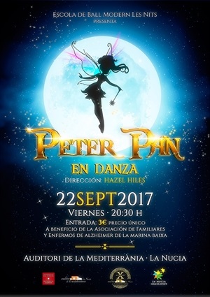 Cartel del festival  "Peter Pan en Danza"