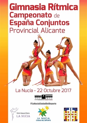 Cartel de la fase provincial del Campeonato de España de Gimnasia Rítmica Absoluto