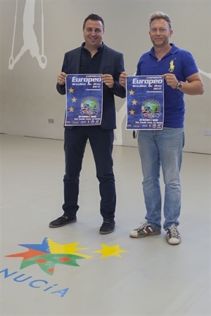 David Armendariz, organizador del Europeo y Sergio Villalba, concejal de Deportes.