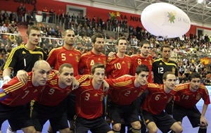 Un España - Bélgica fue también el partido inaugural del Pabellón Municipal Camilo Cano en febrero de 2009