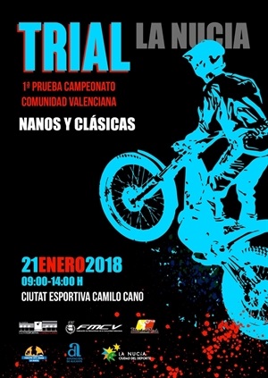Cartel del Autonómico de Trial de Nanos y Clásicas que arranca este domingo en La Nucía
