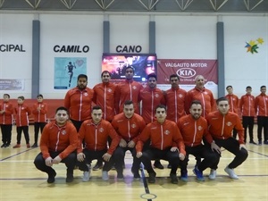 Equipo senior del Sporting Fútbol Sala La Nucía, en su presentación
