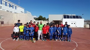 El Alevín B perdió ante el Busot en esta jornada de liga