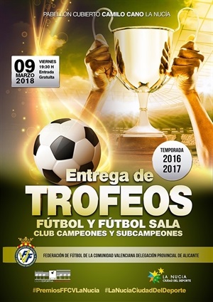 Cartel de la Entrega de Trofeos de Fútbol