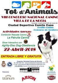 La Nucia Cartel Concurso Canino 2018