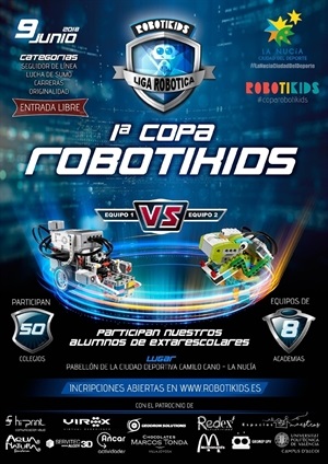 Cartel de la I Copa de Robotikids