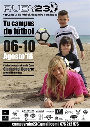 Cartel del Campus de fútbol mixto Alexandra Fernández