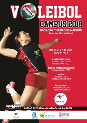 Cartel del Campus de Voleibol Femenino 2018
