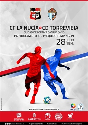 Cartel del partido amistoso ante el Torrevieja