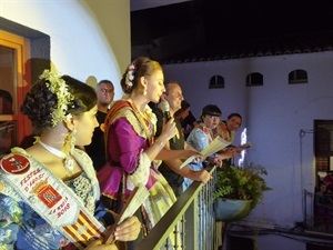Jero Arraz Lledó, Reina de les Festes d'Agost, durante su pregón