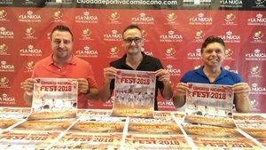 Sergio Villalba, concejal de Deportes, Paco Ferrando, presidente de la Federación española Taekwondo ITF, y Vicente Ibáñez, secretario General de Fest ITF España