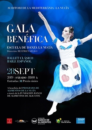 Cartel de la Gala Solidaria de la Escuela de Danza