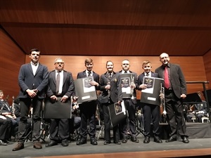 Mercè Hernández, Sergio Martínez, Pere Martínez y Paco Martínez son los cuatro nuevos músicos de la UM La Nucía