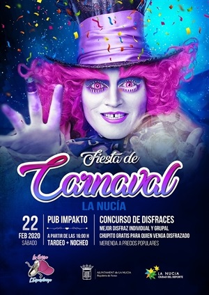 Cartel de la Fiesta de Carnaval dels Majorals 2020 de La Nucía