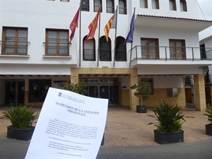 El Ayuntamiento de La Nucía ha suspendido la atención presencial