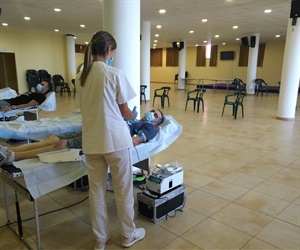 El Centro de Transfusión de Sangre se desplazó a La Nucía ayer martes