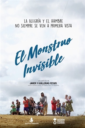 Cartel del  corto “El monstruo invisible”  de  Javier Fesser y Guillermo Fesser