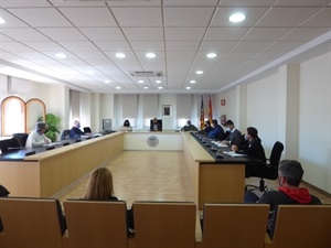La reunión del Comité de Seguridad y Salud se realizó en el Salón de Plenos del Ayuntmaiento