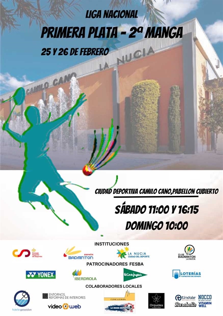 LIGA NACIONAL BÁDMINTON - Agenda - Ciudad Deportiva Camilo Cano